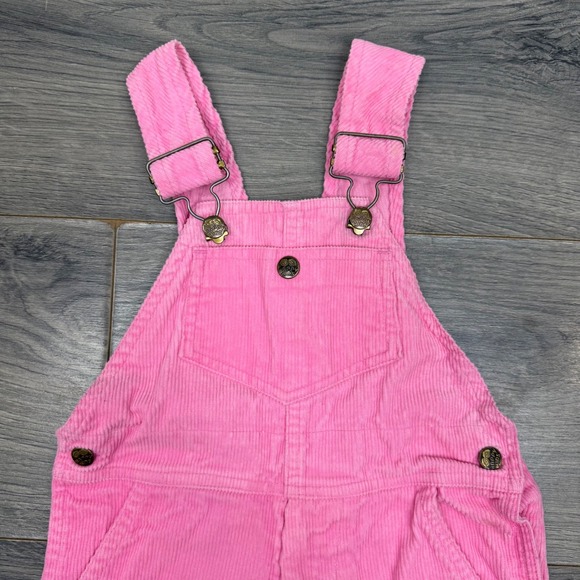 Retro Vintage Style Pink Corduroy Overalls By Happy Kids Joyeux Gamins Size 3 - Picture 2 of 16